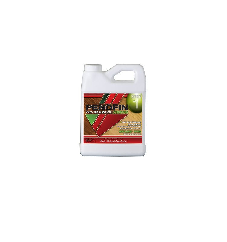 PERFORMANCE COATING INC Penofin Pro-Tech FTECHGA Wood Stripper, Light Yellow, Liquid, 1 gal PAINT PERFORMANCE COATING INC