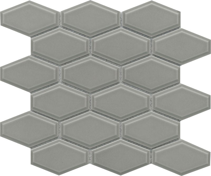 EMSER TILE Emser Tile Reward Series F27REWADO1011MHW Porcelain Mosaic Tile, 11 in L Tile, 10 in W Tile, Pressed Edge, Dove BUILDING MATERIALS EMSER TILE