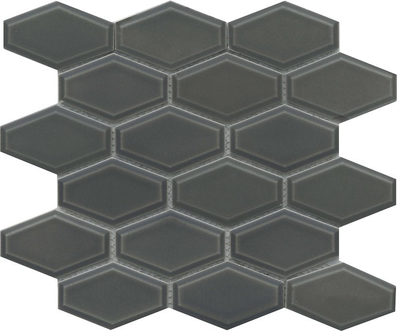 EMSER TILE Emser Tile Reward Series F27REWAGR1011MHW Porcelain Mosaic Tile, 11 in L Tile, 10 in W Tile, Pressed Edge, Gray BUILDING MATERIALS EMSER TILE