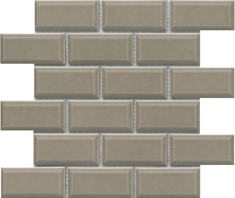 EMSER TILE Emser Tile Reward Series F27REWATA1112MBV Porcelain Mosaic Tile, 12 in L Tile, 11 in W Tile, Pressed Edge, Bevel Pattern BUILDING MATERIALS EMSER TILE