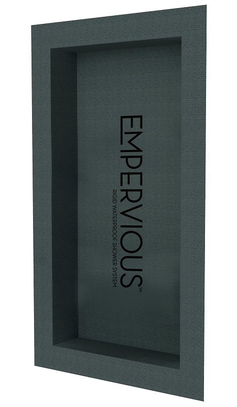 EMSER TILE Emser Tile Empervious Series ZGBN1624F Shower Recess Niches, Fiberglass/XPS Foam, 16 in W, 24 in H PLUMBING, HEATING & VENTILATION EMSER TILE