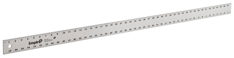 EMPIRE Empire 4004 Straight Edge Ruler, 48 in L, 2 in W, Inch Graduation, Aluminum, 2 in W TOOLS EMPIRE