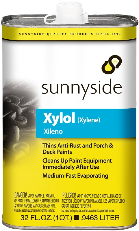 SUNNYSIDE Sunnyside 82232S Paint Thinner, Xylene, Liquid, Transparent, 1 qt