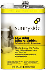 SUNNYSIDE Sunnyside 803G1 Mineral Spirit Thinner, Liquid, Petroleum, Clear, 1 gal, Can