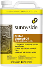 SUNNYSIDE Sunnyside 872G1 Boiled Linseed Oil, Clear Amber, Liquid, 1 gal, Can
