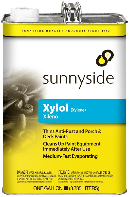 SUNNYSIDE Sunnyside 822G1 Xylene Thinner, Liquid, Pungent Aromatic Hydrocarbon, Sweet, Transparent, 1 gal