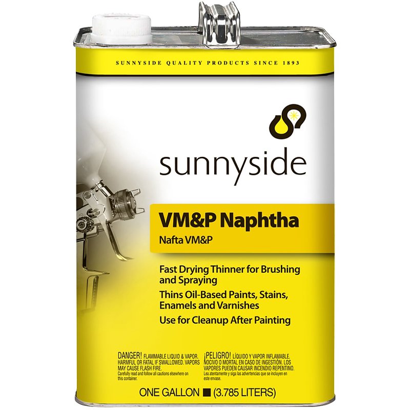 SUNNYSIDE Sunnyside 800G1 Naphtha Thinner, Liquid, Petroleum, Transparent, 1 gal, Can