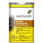 SUNNYSIDE Sunnyside 87232 Boiled Linseed Oil, Clear Amber, Liquid, 1 qt, Can