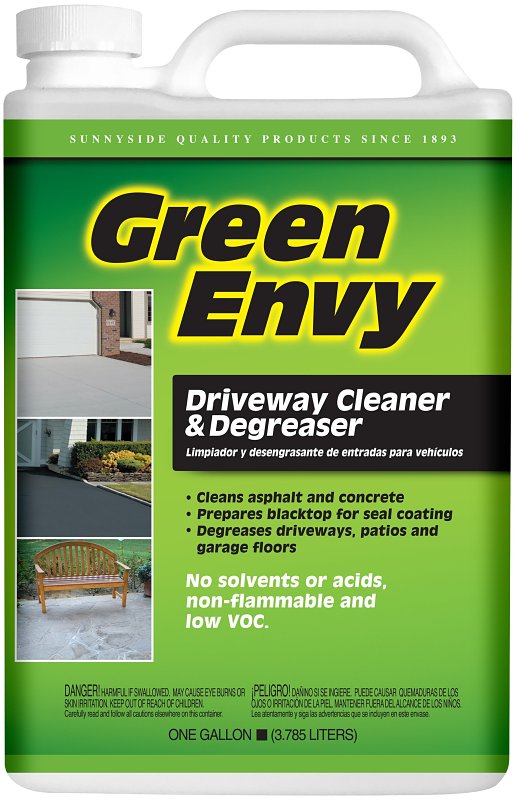 SUNNYSIDE Green Envy 748G1 Driveway Cleaner, Liquid, Mild, Clear, 1 gal