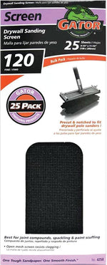 GATOR Gator SilicaCut 3302 Sanding Screen, 11-1/4 in L, 4-1/4 in W, 120 Grit, Medium, Silicon Carbide Abrasive, 1-Sheet PAINT GATOR