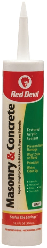 RED DEVIL Red Devil 0646 Sealant, Gray, 10.1 oz Cartridge, Compositions: Calcium Carbonate, Acrylic Emulsion