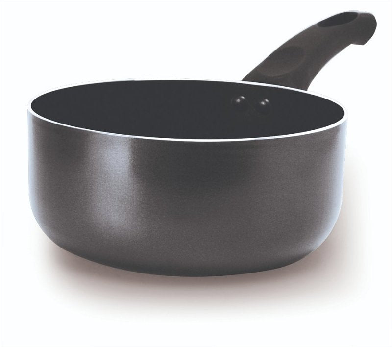 ECOLUTION Ecolution Elements EEGY-2818 Non-Stick Saucepan, 2 qt Capacity, Aluminum, Gray, Ergonomic Handle HOUSEWARES ECOLUTION