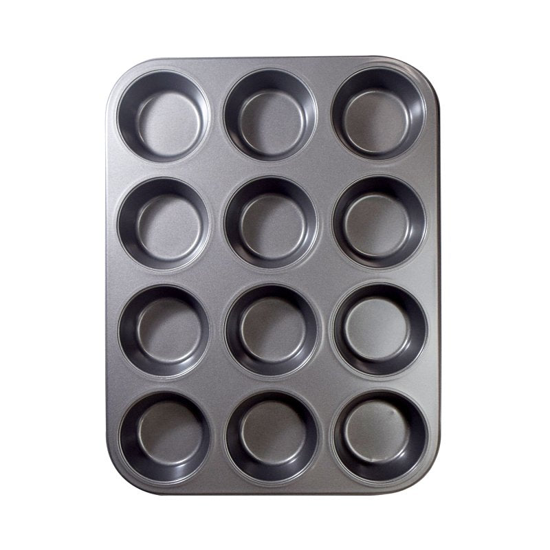 ECOLUTION Ecolution BakeIns Series EIGY-3812 Muffin Pan, 12 Cups Capacity, Carbon Steel, Dishwasher Safe: Yes HOUSEWARES ECOLUTION