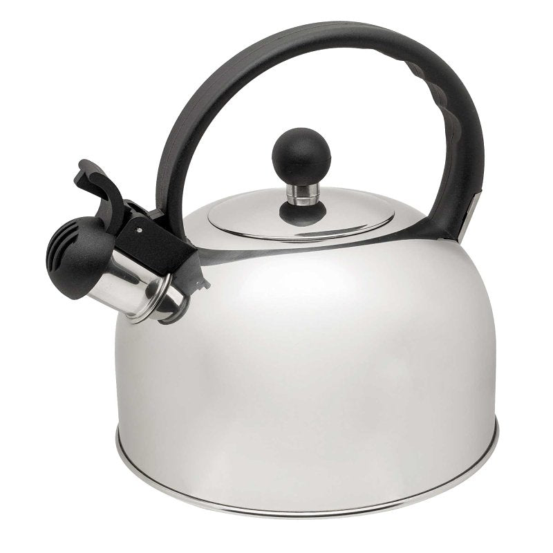 ECOLUTION Primula Simon Series TTK-6520 Stovetop Whistling Tea Kettle, 2 qt Capacity, Ergonomic Handle, Stainless Steel, Polished HOUSEWARES ECOLUTION