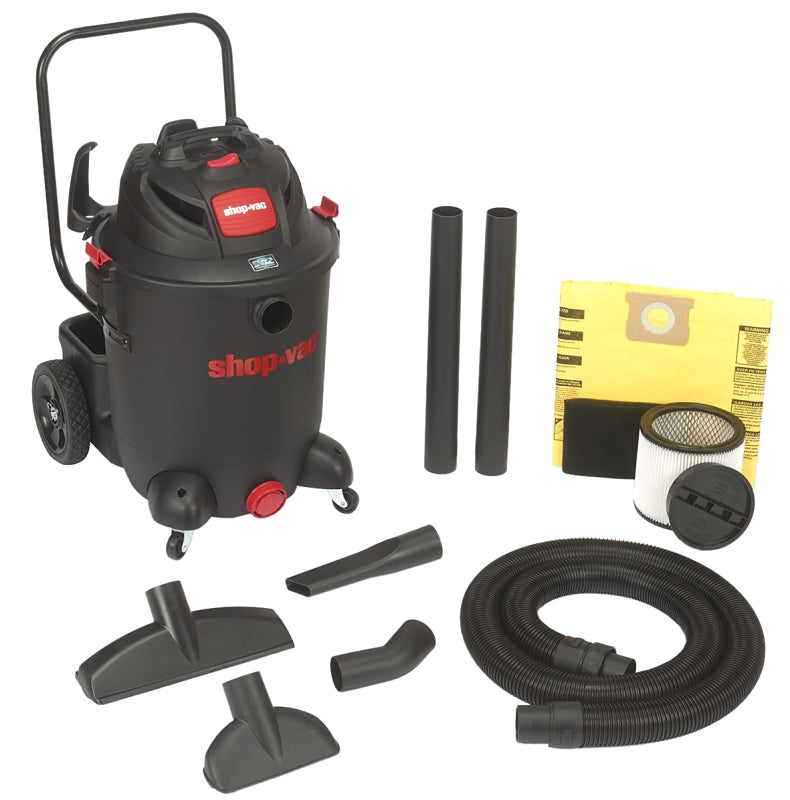 SHOP-VAC Shop-Vac 8251405 Wet/Dry Vacuum, 14 gal Vacuum, Cartridge Filter, 6.5 hp, Black Housing