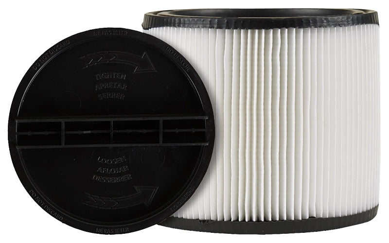 SHOP-VAC Shop-Vac 9030433 Cartridge Filter, For: Shop-Vac Wet or Dry Vacuums 5 gal and Above, 8 in Dia