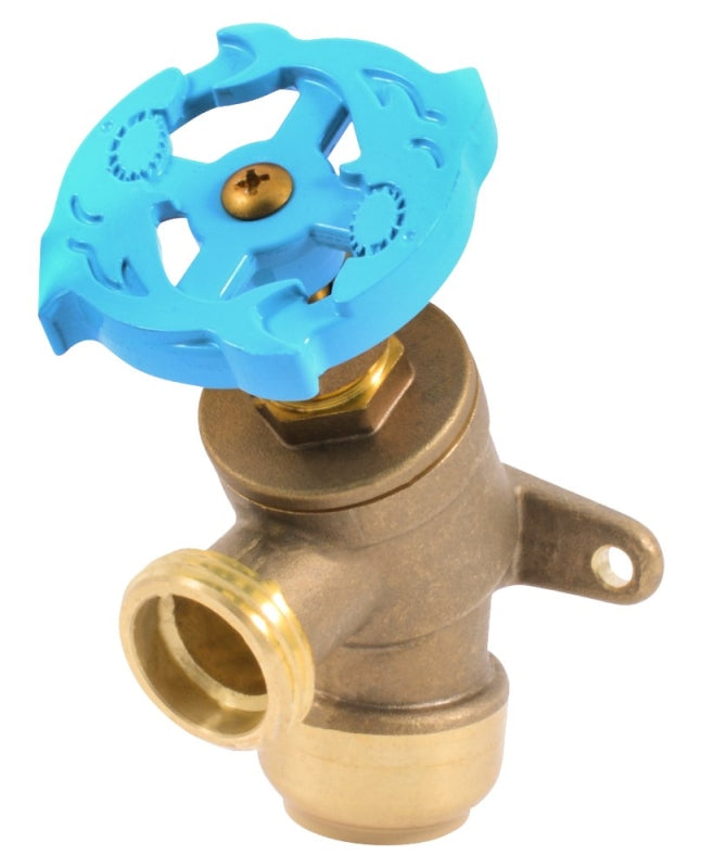SHARKBITE SharkBite 24623LF Garden Valve, 3/4 x 3/4 in Connection, MHT
