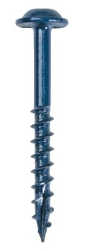 KREG Kreg Blue-Kote SML-C250B-250 Pocket-Hole Screw, #8 Thread, Coarse Thread, Square Drive, Carbon Steel, 250/PK TOOLS KREG
