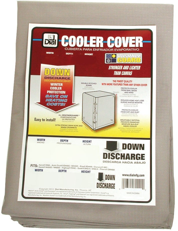 DIAL Dial 8941 Evaporative Cooler Cover, 37 in W, 37 in D, 42 in H, Polyester