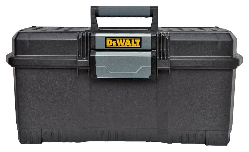 DEWALT DEWALT DWST24082 One-Touch Tool Box, 55 lb, Resin, Black, 24 in L x 26-3/8 in W x 11-5/16 in H Outside, 1-Compartment