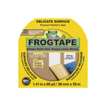 FROGTAPE FrogTape 280221 Painting Tape, 60 yd L, 1.41 in W, Yellow PAINT FROGTAPE