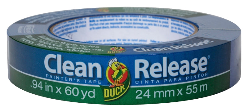 DUCK Duck 240193 Painter's Tape, 60 yd L, 0.94 in W, Blue PAINT DUCK