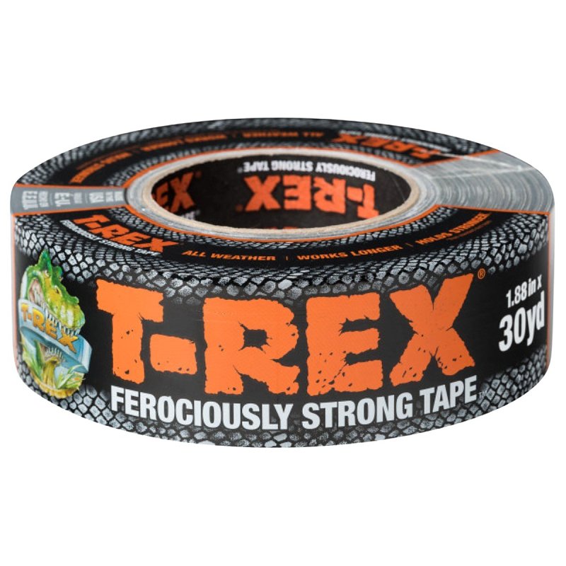 T-REX T-Rex 242949 Duct Tape, 30 yd L, 1.88 in W, Gun Metal Gray