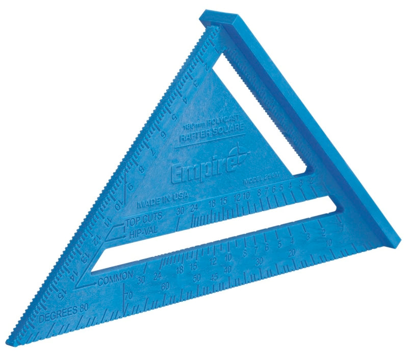 EMPIRE Empire 296 Rafter Square, 0.125 in Graduation, Polycast, 7 in L TOOLS EMPIRE