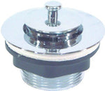 US HARDWARE US Hardware P-105C Bathtub Strainer with Stopper, Plastic, Chrome AUTOMOTIVE US HARDWARE
