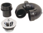 US HARDWARE US Hardware P-118C Tub Drain Kit, ABS, Black AUTOMOTIVE US HARDWARE