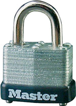 MASTER LOCK Master Lock 22T Padlock, Keyed Alike Key, 1/4 in Dia Shackle, Steel Shackle, Steel Body, 1-1/2 in W Body