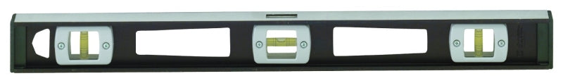 HULTAFORS Johnson 3848 I-Beam Level, 48 in L, 3-Vial, Magnetic, Aluminum, Black