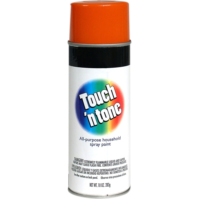 TOUCH 'N TONE Touch 'N Tone 55283830 Spray Paint, Gloss, Orange, 10 oz, Can PAINT TOUCH 'N TONE   