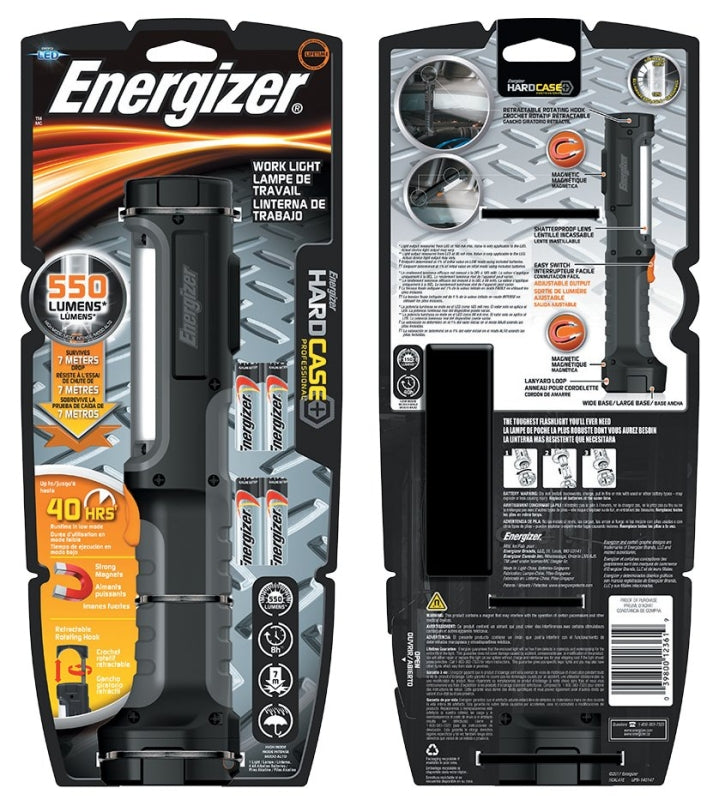 ENERGIZER BATTERY Energizer HCAL41E Work Light, 350 Lumens Lumens, Black ELECTRICAL ENERGIZER BATTERY