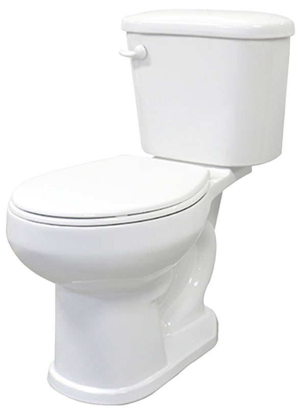 CATO CERAMICA Cato J0052013120 Toilet, Round Bowl, 1.6 gpf Flush, 15 in H Rim, White