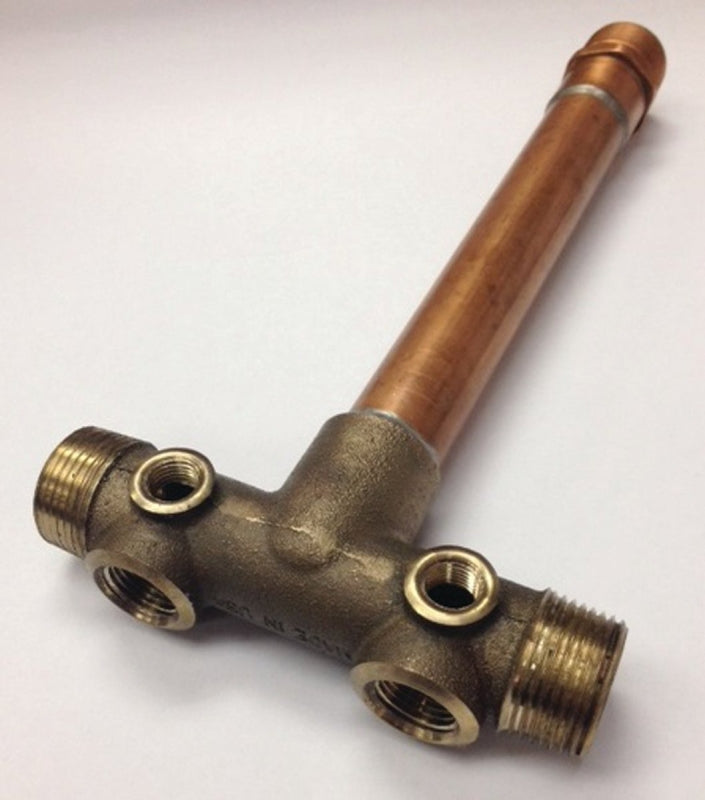 SIMMONS Simmons 709SB Tank Cross, 3/4 x 1 in, Female x Male, Copper/Silicone Bronze