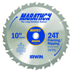 IRWIN Irwin Marathon 14233 Table Saw Blade, 10 in Dia, Carbide Cutting Edge, 5/8 in Arbor, 24-Teeth TOOLS IRWIN