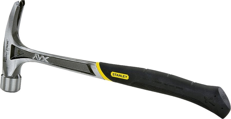 STANLEY TOOLS STANLEY Xtreme Series 51-167 Framing Hammer, 22 oz Head, Rip Claw, Checkered Head, Steel Head, 18 in OAL