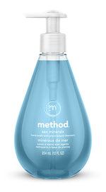 METHOD method 162 Gel Hand Wash, Gel, Light Blue, Sea Minerals, 12 oz Bottle