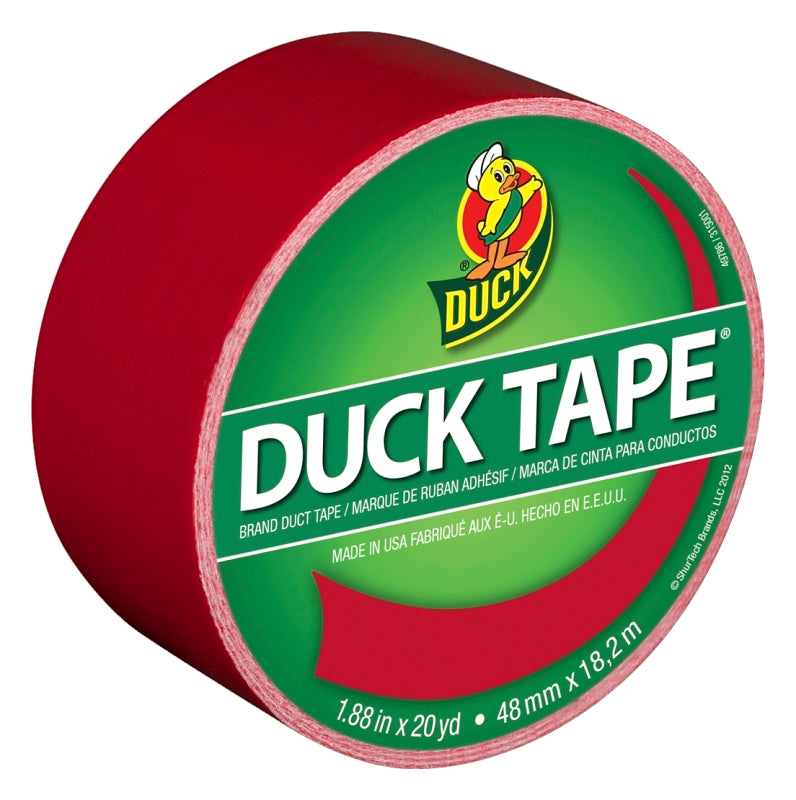 DUCK Duck 1265014 Duct Tape, 20 yd L, 1.88 in W, Vinyl Backing, Red PAINT DUCK