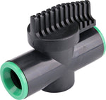 RAINDRIP Rain Bird 61700UB Inline Valve, 1/2 in, Compression, ABS Body, Black