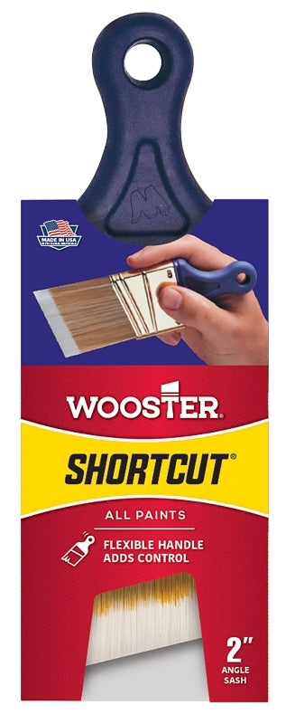 WOOSTER BRUSH Wooster Q3211-2 Paint Brush, 2 in W, 2-3/16 in L Bristle, Synthetic Fabric Bristle, Sash Handle PAINT WOOSTER BRUSH