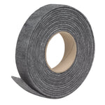 FROST KING Frost King S214/17H Door Weatherstrip, 1-1/4 in W, 3/16 in Thick, 17 ft L, Felt Cloth, Gray, Nail, Staple, Tack