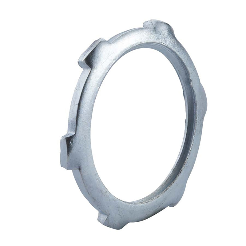 HALEX Halex 26190 Rigid Conduit Locknut, 1/2 in, Zinc, Steel, 4/BAG
