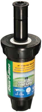 RAINBIRD Rain Bird 1802FDS Spray Head Sprinkler, Full-Circle, 0.1 gpm, 1/2 in Connection, FNPT, 8 to 15 ft, Plastic