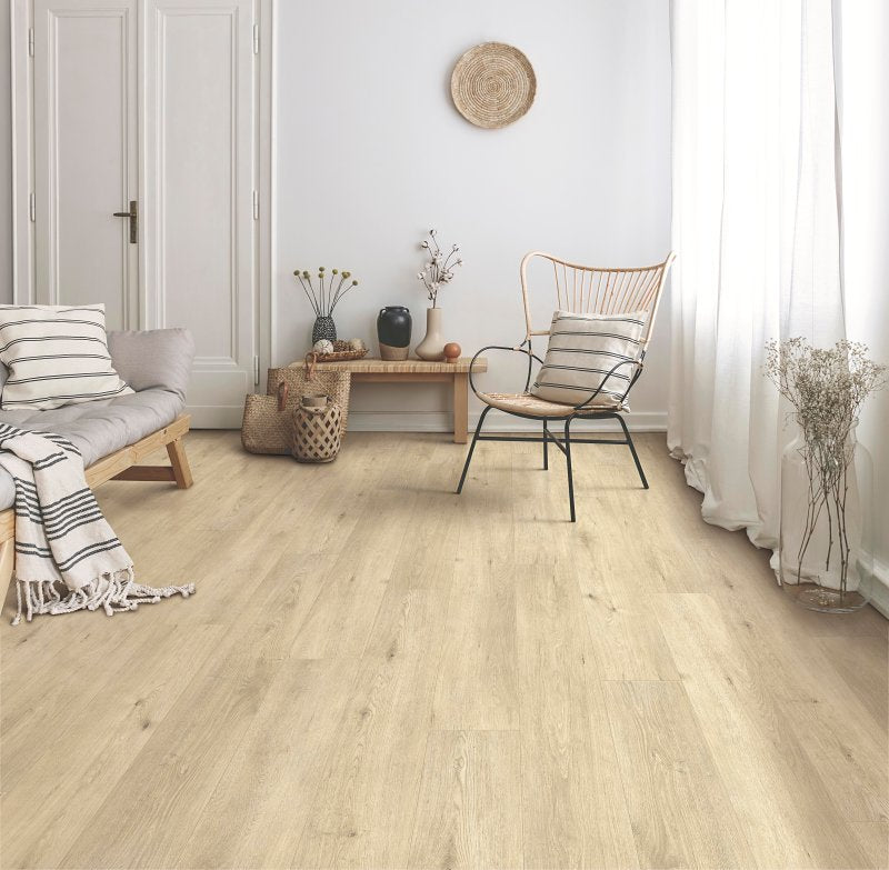 HEALTHIER CHOICE FLOORI Healthier Choice Flooring HCL803C01 Laminate Flooring Plank, 4-Sided Bevel Profile, Wood, Crown Point, 48 in L, 7.7 in W BUILDING MATERIALS HEALTHIER CHOICE FLOORI