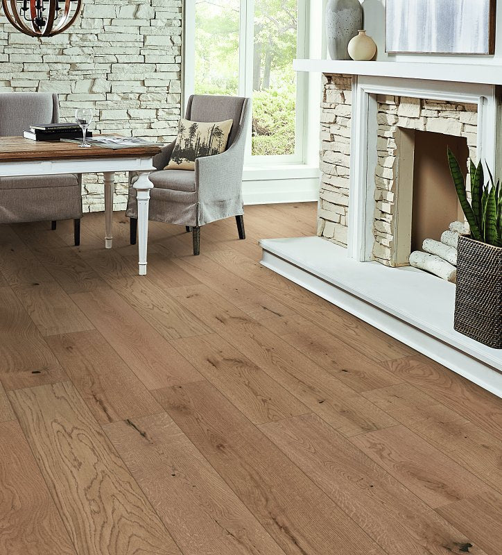 HEALTHIER CHOICE FLOORI Healthier Choice Flooring HCE707A05 Flooring Plank, 1-1/2 to 6 ft L, 6-1/2 in W, Micro Bevel Edge, White Oak, North Pier BUILDING MATERIALS HEALTHIER CHOICE FLOORI
