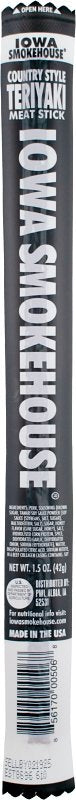 IOWA SMOKEHOUSE Iowa Smokehouse IS-1.5CSTE Country Style Meat Stick, Teriyaki, 1.5 oz HOUSEWARES IOWA SMOKEHOUSE
