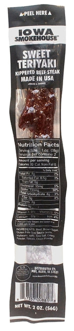 IOWA SMOKEHOUSE Iowa Smokehouse IS-2KBT Kippered Beef Steak, Sweet Teriyaki, 2 oz