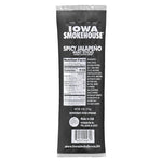 IOWA SMOKEHOUSE Iowa Smokehouse IS-4SP Meat Snack, Stick, Spicy Jalapeno, 4 oz Pack